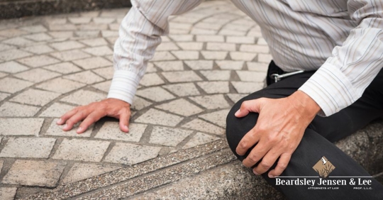 man who slipped on stairs
