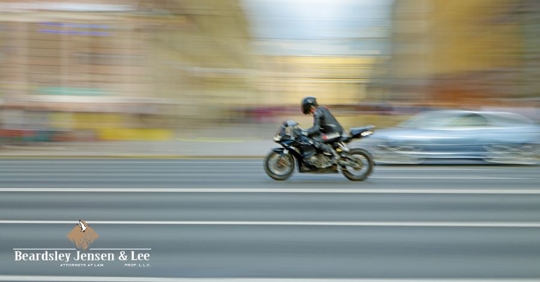 motorcyclist on the road